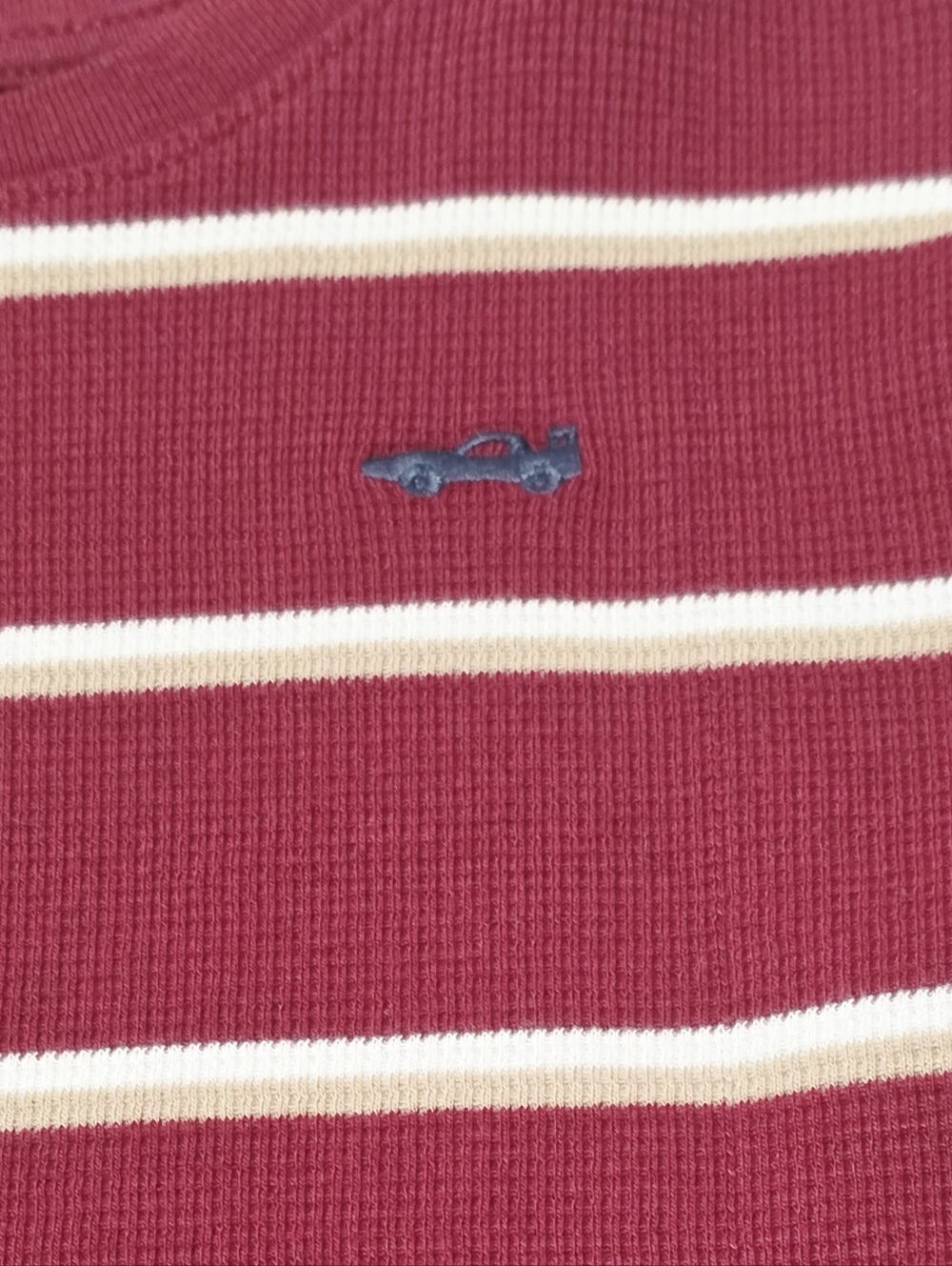Boy's Size 8 Long Sleeve Henley & Waffle Knit Tops Bundle- Navy, Red, Gray, Blue - Picture 3 of 13